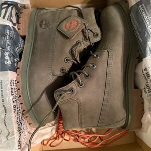 Timberland Green Boots Rugged Utility Style